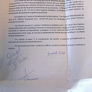 Acta del Consejo Directivo: Sesión Ordinaria 4/12/23