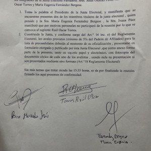 Acta junta electoral 26/12/2022 