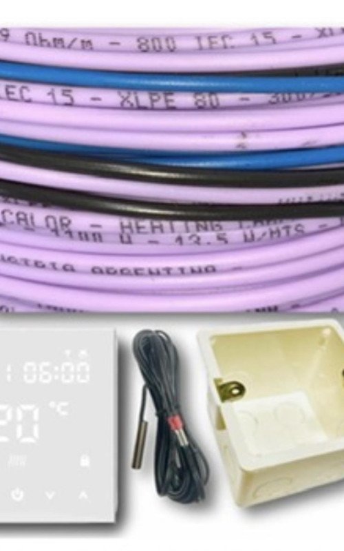 Kit de instalacion superficial 500w con termostato Wifi 