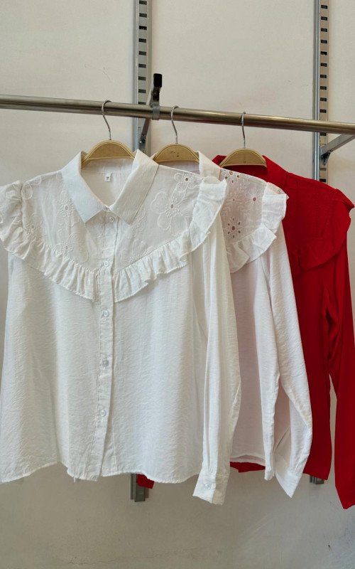 Camisa Rosé - broderie