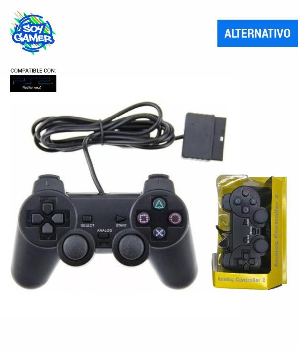 Joystick con cable Dualshock para PS2