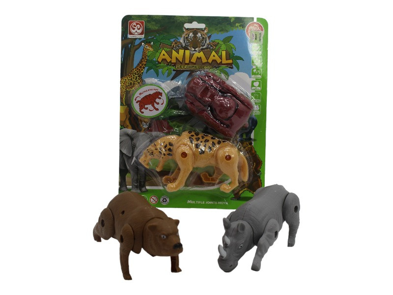 ANIMALES TRANSFORMABLES X 2PCS