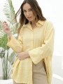 Camisa Zara M 3/4 Oversized – Saten Poplin